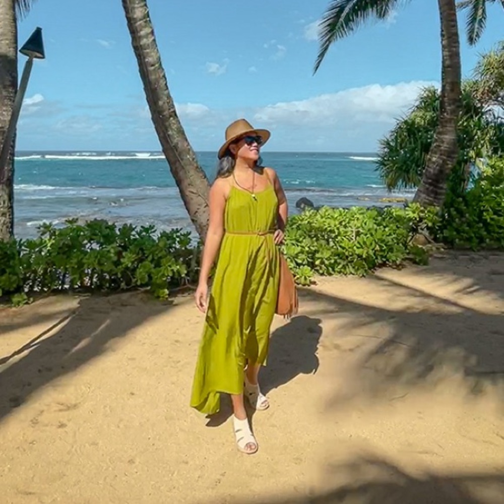 Nap Loungewear Relaxed Midi Dress in Moss Green, OSFA